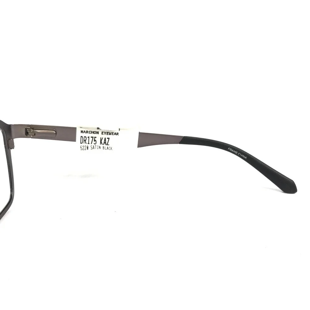 Dragon Eyeglasses Frames KAZ DR175 002 Satin Black Gunmetal Full Rim 52-20-140